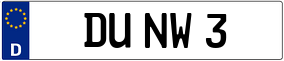Trailer License Plate